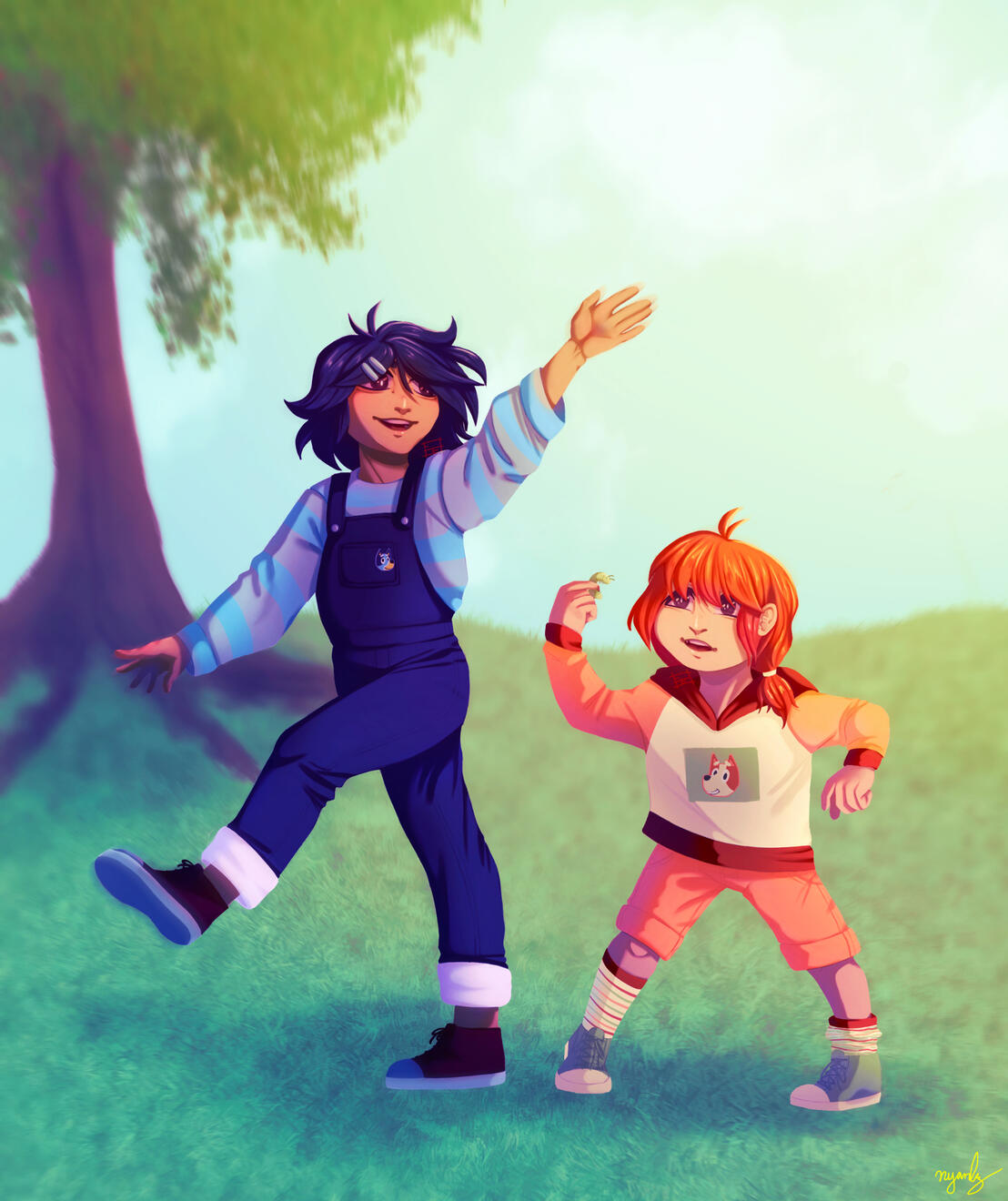 Character Illustration - Bluey Human Designs