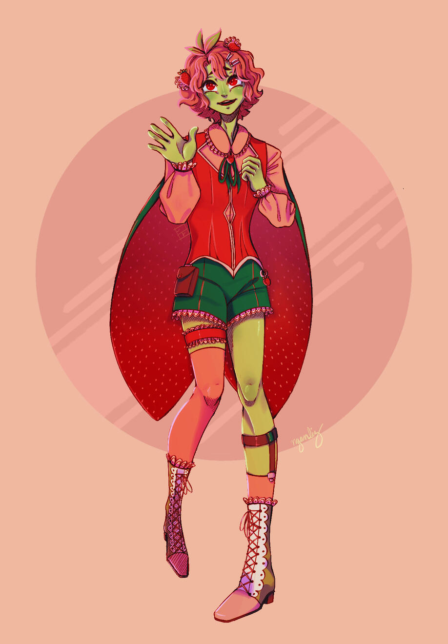 Character Illustration - Strawberry Boy