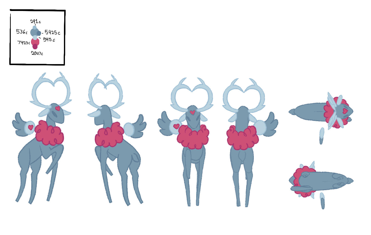 Character Turn- Around - Valentines Day Character 2